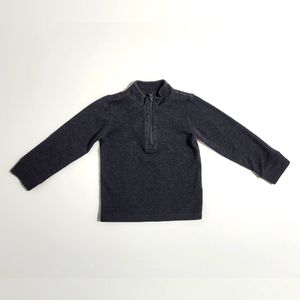 Size 3T Boys Half Zip Grey Sweatshirt